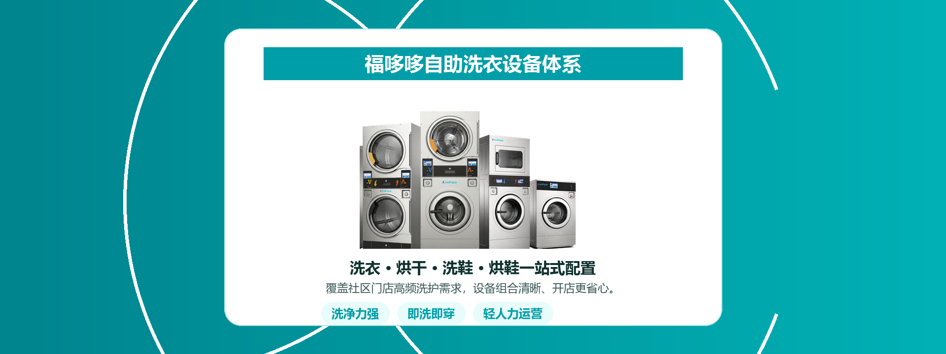 商用洗烘设备设备展示